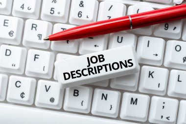 Görev Açıklamalarını Göster 'i imzala. İş genel değerlendirmesi Bir çalışanın resmi hesabı İnternet Tarama ve Çevrimiçi Araştırma Çalışması Fikirlerinizi Yazma Sorumluluğudur