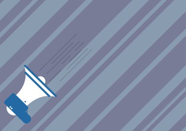 Hızlı Yeni Bir Duyuru Yapan Bir Megafonun İmajı. Megafon Çizim Veren Önemli Hızlı Tebligat. Horn Sözcüsü Sketch Hızlı Promosyon Yapıyor.