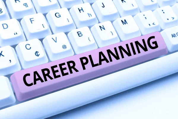 Hand writing sign Career Planning. Business overview individual s is lifelong process of setting up personal career Typing Online Network Protocols, Creating New Firewall Program