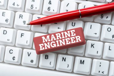 Kavramsal başlık Deniz Mühendisi. Bir geminin bakımı ve işletilmesi ile görevli sözcük motorların yeni Hikaye Başlığını düzenlemesi, Çevrimiçi Sunum Notları Yazması