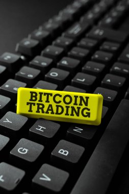 Metin başlığı Bitcoin Ticaret sunar. İnternet Konsepti borsada şifreli para alıp satma Online İnternet Sitesi Bilgileri Yazma, Düzenleme ve E- kitap İçeriğini Güncelleme