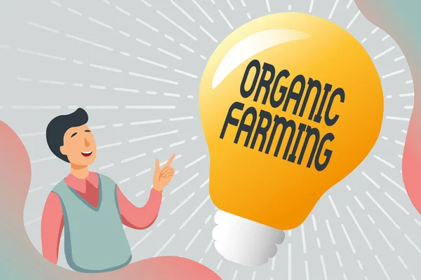 Organic Farming 이란 제목의 글을 쓴다. 생태 계를 기반으로 한 해충 방제를 사용하는 경영 아이디어 교육 문서 Online, Filling Survey Questions — 스톡 사진