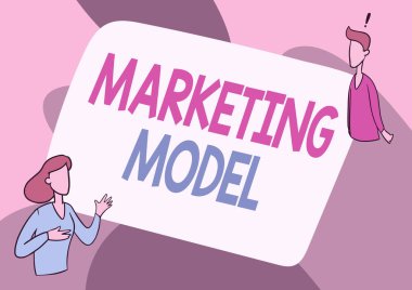 İlham, işaret pazarlama modelini gösteriyor. İnternet Konsepti İstatistiksel Analizi, Satış Kadını Resimlerinde Meslektaşı ile Keşif Sohbeti Gibi çok değişkenli gerilemeler.