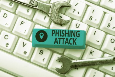 Metin Phishing Attack yazılıyor. Online Çoklu İleti Gönderme, Grup Dersleri İnternet Konsepti Hassas ve gizli bilgi edinme girişimleri