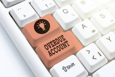 Gecikmiş Hesabı sunan metin başlığı. İnternet Konsepti kredileri ve diğer yükümlülükler ödenmemiş olarak kalan yeni İnteraktif Web sitesi, Düzenleme Programlama Kodları