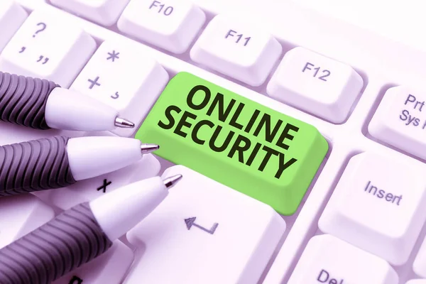 Zarejestruj wyświetlanie bezpieczeństwa online. Business concept act of ensure the security of transactions done online Typing Difficult Program Codes, Pisanie nowej książki edukacyjnej — Zdjęcie stockowe