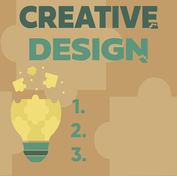 Τίτλος κειμένου που παρουσιάζει το Creative Design. Επιχειρηματική επισκόπηση υποσύνολο της οπτικής επικοινωνίας και σχεδιασμού επικοινωνίας Αφηρημένη Brainstorming πρόβλημα και λύση, προσεκτική σκέψη έννοια — Φωτογραφία Αρχείου