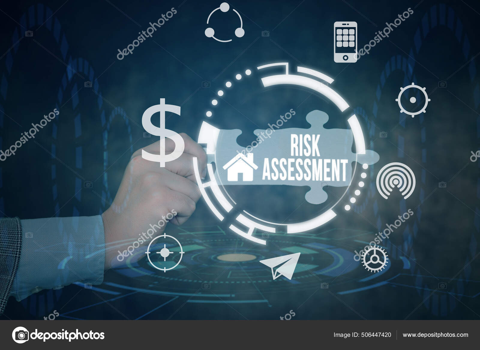 Sign displaying Risk Assessment. Conceptual photo estimation of the