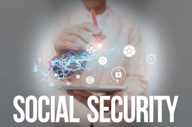 Sosyal Güvenlik 'ten ilham aldığını gösteren bir mesaj. 