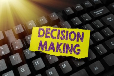 El yazısı, karar verme işareti. İnternet Kavram süreci, özellikle önemli kararlar alma, Hastane Kayıtları ve Raporları yazma, Yeni Ebook Okuma Programı oluşturma,