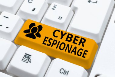 Siber Casusluğu gösteren bir tabela. Yemek pişirme talimatları ve İçindekiler Listeleri, Çevrimiçi Gıda Blog 'u yapmak, izin almadan bilgi ve sırları elde etmek