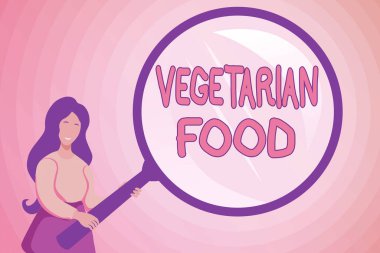 Kavramsal Vejetaryen Yemekler. İş genel bakış mutfağı, vejetaryen standartlarını karşılayan yiyecekler, soyut araştırmalar ve ipuçları bulma, cevapları arama,