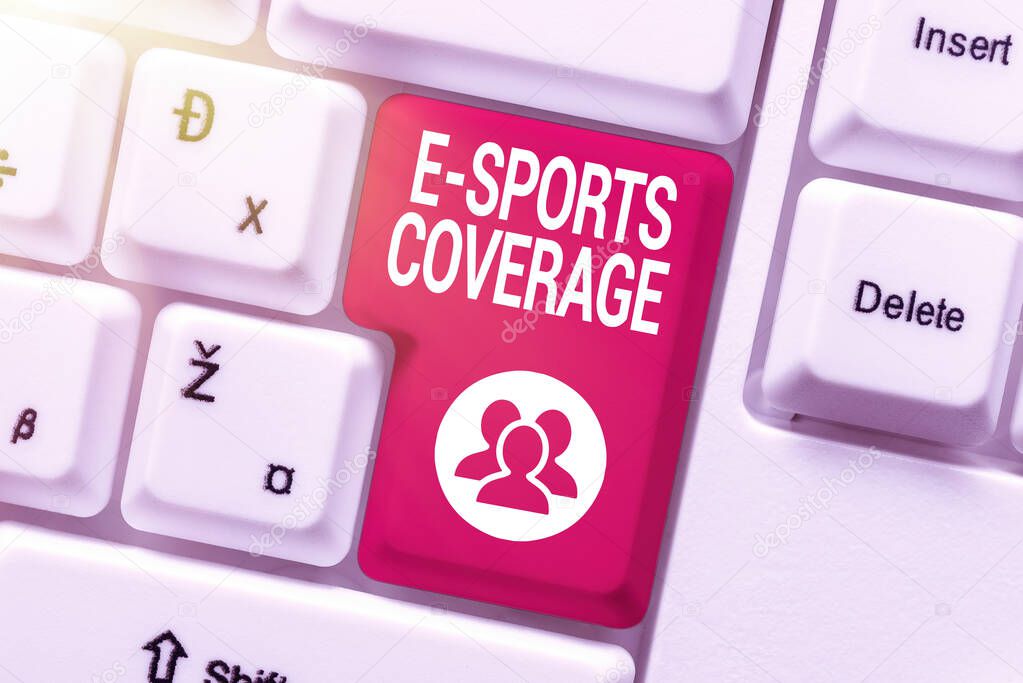 Inspiration showing sign E Sports Coverage. Internet Concept Reporting live on latest sports competition Broadcasting Fixing Internet Problems Concept, Sending Error Report Online