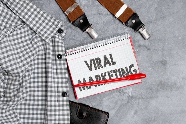 Inspiration showing sign Viral Marketing. Word Written on spreading information and opinions about a product Presenting New Proper Work Attire Designs, Displaying Formal Office Clothes