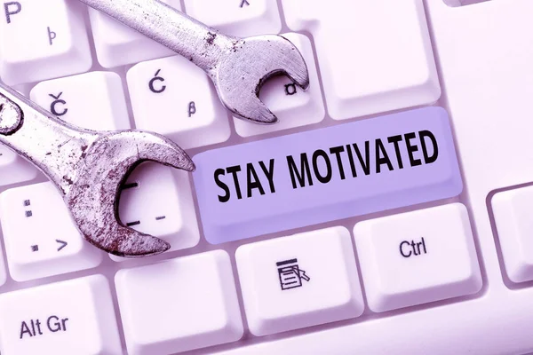 Motivasyonlu Kal tabelasını göster. İş yaklaşımı her zaman kendinizi ödüllendirin Bilgi ile bir hedefe ulaştığınızda İnternet tarama ve Online Araştırma Bakım ve Onarım — Stok fotoğraf