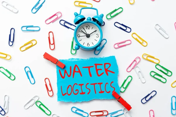 Handwriting text Water Logistics. Business idea the management of the flow of things from port to consumer Creative Home Recycling Ideas And Designs Concepts Time Management