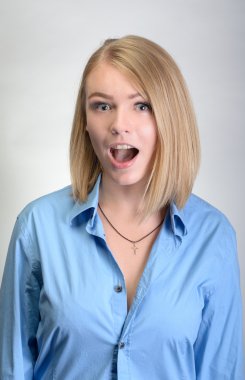 güzel bir sürpriz kadın portresi