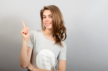 yukarı dönük kadın