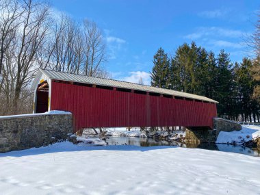 Pennsylvania, Lancaster County 'deki Forry' s Mill Kapalı Köprüsü