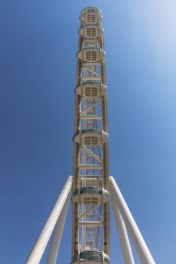 Dubai, BAE, 03 Ağustos 2021, dönme dolap Aydınlık Dubai