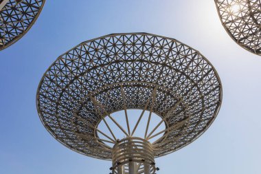 Dubai, BAE, 3 Ağustos 2021, Bluewater adasından gökyüzü manzaralı