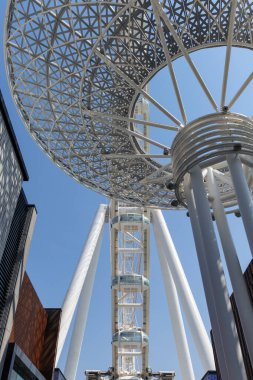 Dubai 'nin Mavi Sular Adası, Dubai, Birleşik Arap Emirlikleri manzarası