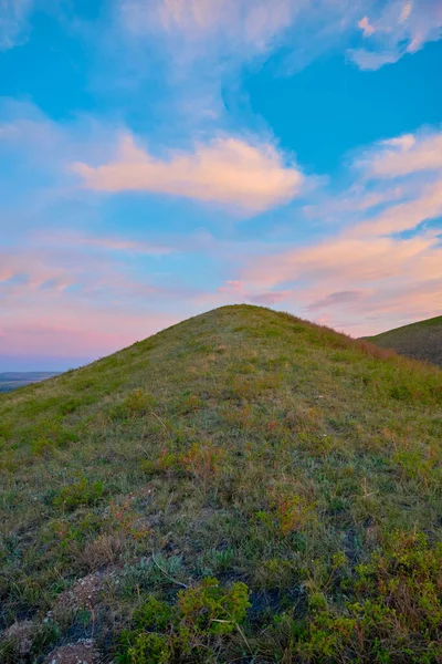 Landscape Spring Mountains South Urals Illuminated Sun — Stock Photo, Image