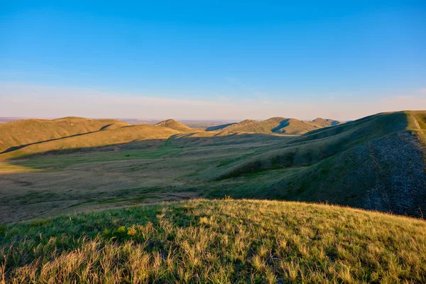 Paesaggio Delle Montagne Primaverili Degli Urali Del Sud Illuminate Dal — Foto Stock