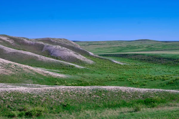 Landscape Spring Mountains South Urals Illuminated Sun — Stock Photo, Image