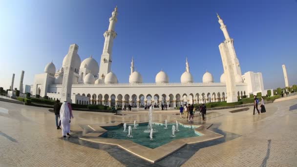 Şeyh zayi büyük camii Abu Dabi BAE — Stok video