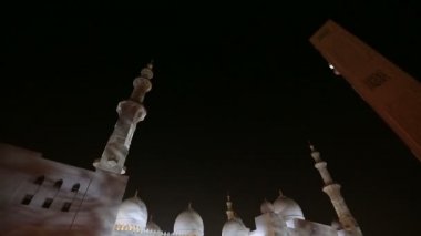 Sheikh Zayed Grand Camii Abu Dhabi Birleşik Arap Emirlikleri, gece eğimli atış