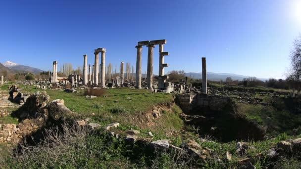 Αρχαία πόλη της Afrodisias — Αρχείο Βίντεο