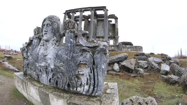 Antigua ciudad de Aizanoi (Templo Zeus) 9 — Vídeos de Stock