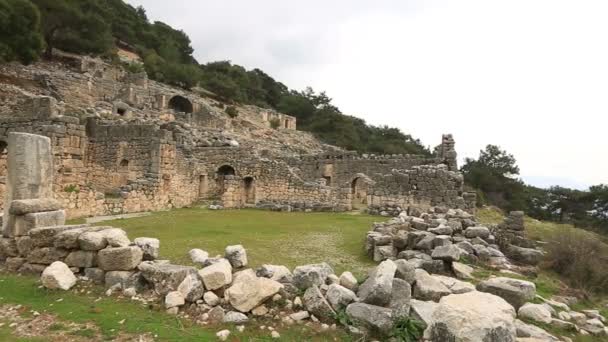Arycanda ősi város 1 — Stock videók