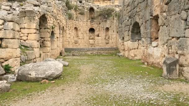 Ancient city of Arycanda 2 — Stock Video