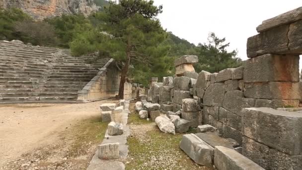 Antik şehir Arycanda 10 — Stok video