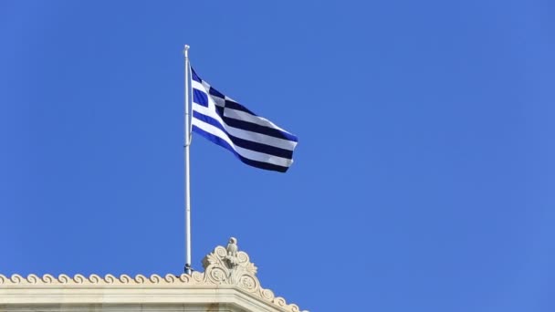Греческий флаг 2 — стоковое видео