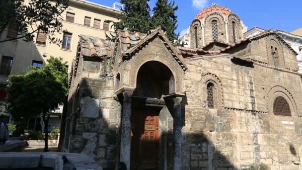 Kerk in Athene — Stockvideo