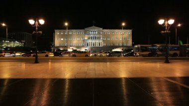 Parlamento Binası büyük şehirler Atina gece