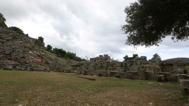 Ruinen Amphitheater — Stockvideo