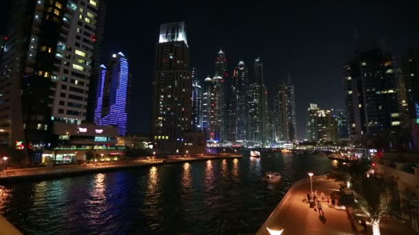 Fantastischer Dubai-Yachthafen — Stockvideo