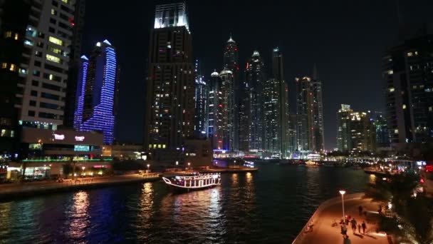 Fantastische Dubai Marina — Stockvideo