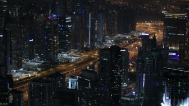 Havadan görünümü Şeyh Zayed yolu