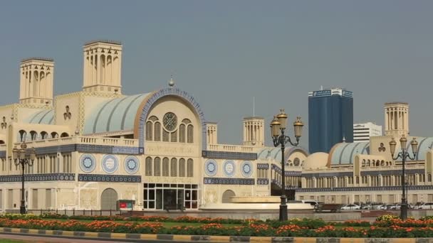 Utsikt över staden Sharjah — Stockvideo