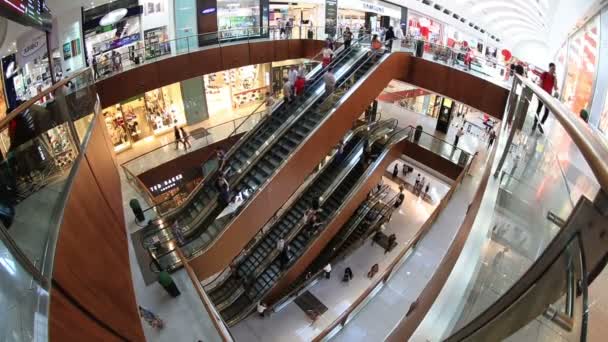 El Dubai Mall en Emiratos Árabes Unidos Emiratos Árabes Unidos — Vídeo de stock