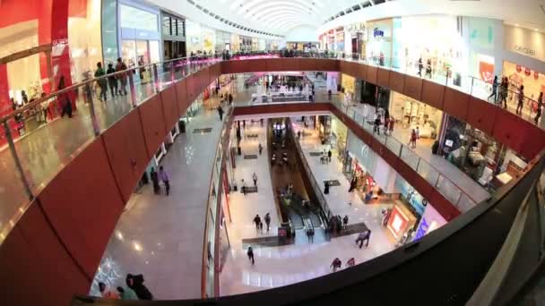 Zeitraffer die Dubai Mall in den Vereinigten Arabischen Emiraten — Stockvideo