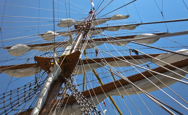 Altes Segelschiffsschweif — Stockfoto