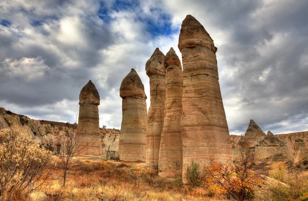 Beroemde grot stad Cappadocië in Turkije, Hdr fotografie — Stockfoto