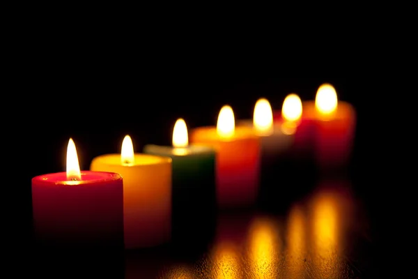 Velas encendidas 4 — Foto de Stock