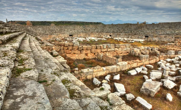 Ancient  Perge, HDR photography — Stock Photo, Image